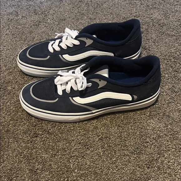 Vans Men's Dark Blue and White Sneakers Rowley ultra Cush - Picture 3 of 6